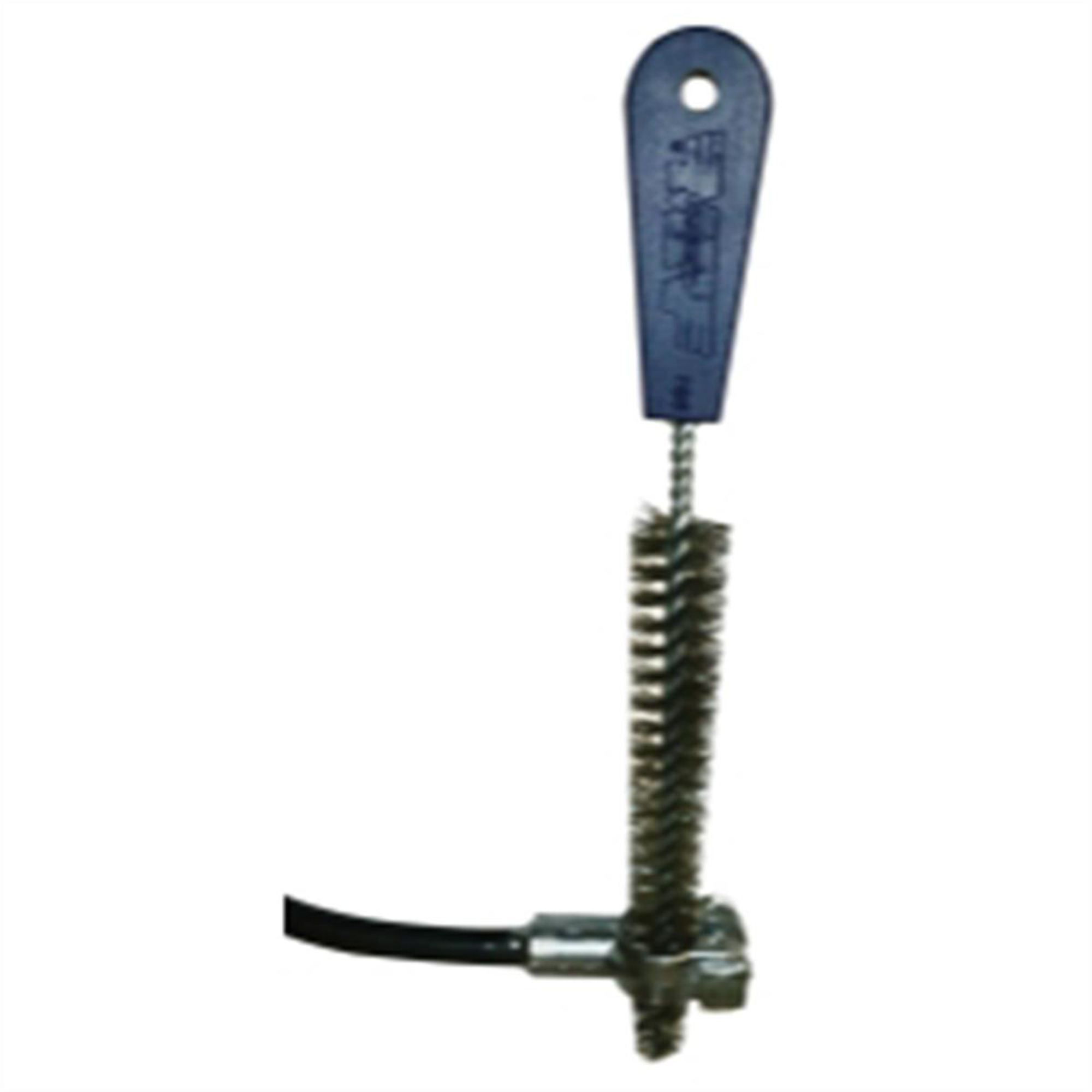 VIM Tools Battery Service Brush — 10in. Length, Tapered Stainless Bristles, Green, Model# VIMBS1